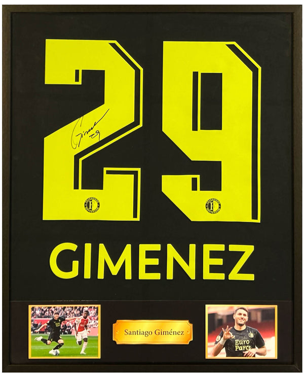 Santiago Giménez - Gesigneerd Feyenoord vierde shirt