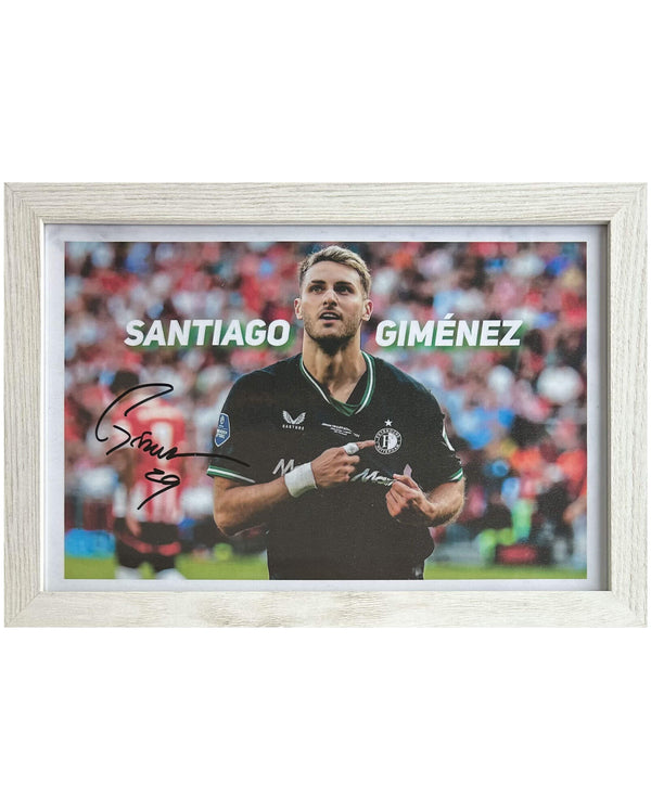 Santiago Giménez - Signed photo - 30x21