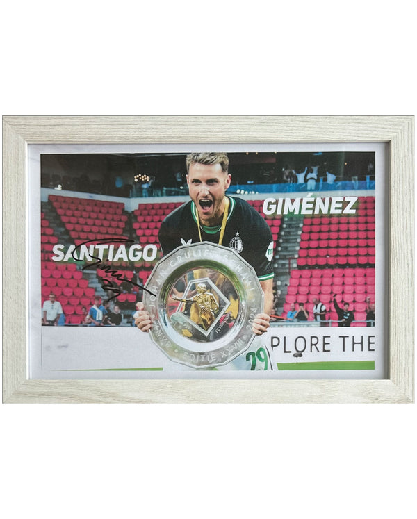 Santiago Giménez - Signiertes Foto - 30x21