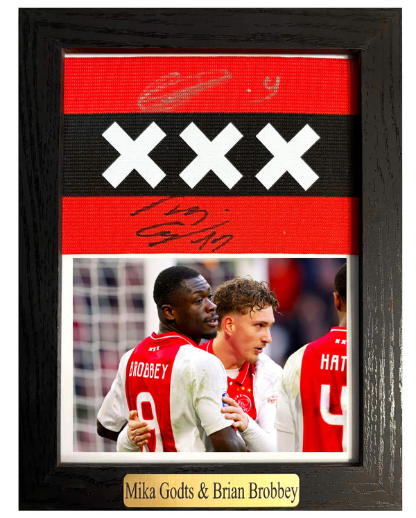 Brian Brobbey & Mika Godts - Gesigneerde Ajax aanvoerdersband