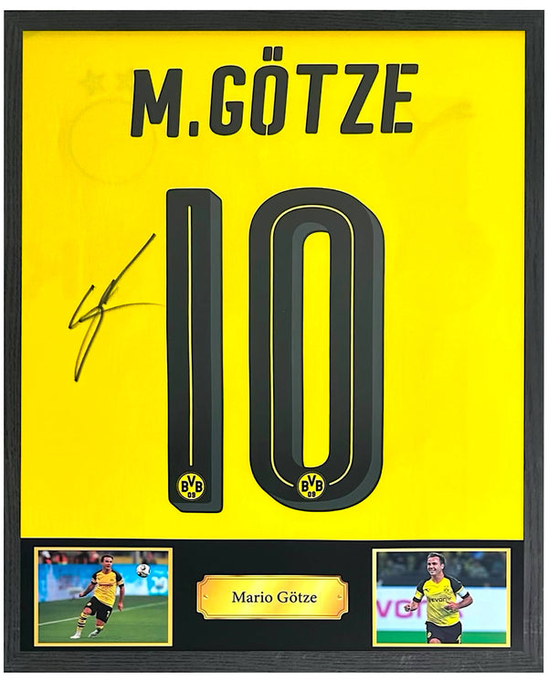 Mario Götze - Gesigneerd Borussia Dortmund thuisshirt 16/17