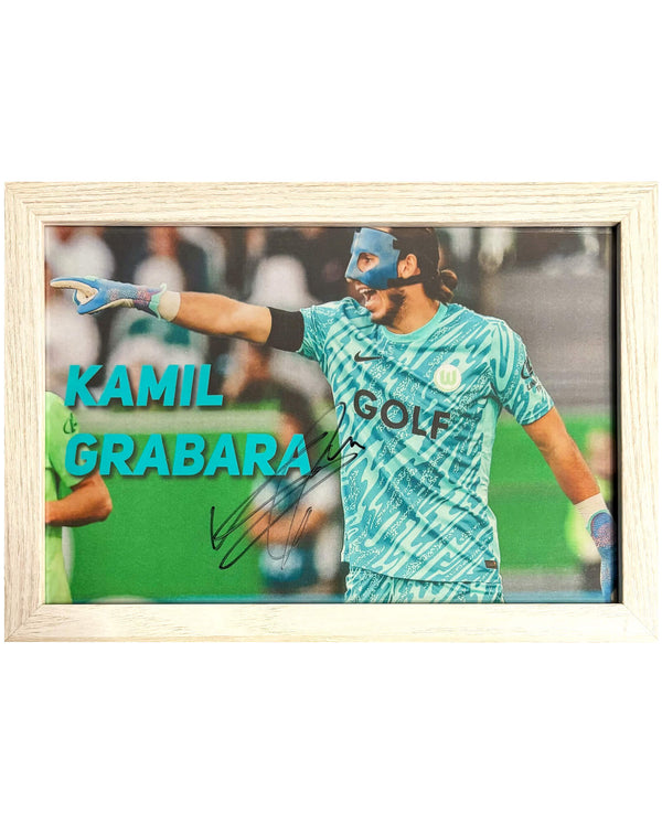 Kamil Grabara - Gesigneerde VfL Wolfsburg foto - 30x21