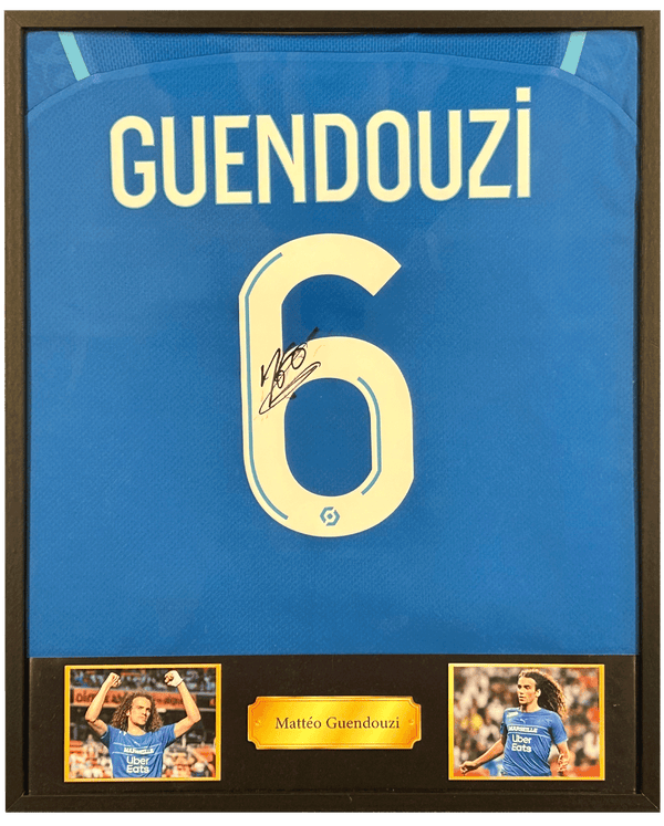 Mattéo Guendouzi - Gesigneerd Olympique Marseille thuisshirt