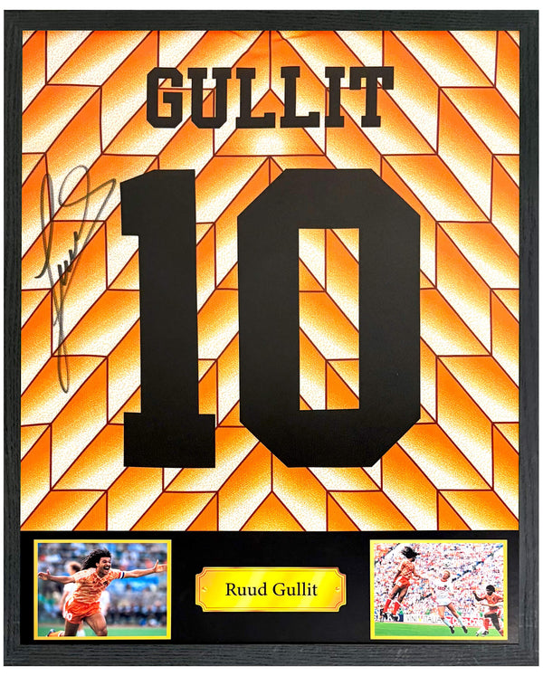 Ruud Gullit - Gesigneerd Nederland thuisshirt (EK 1988)