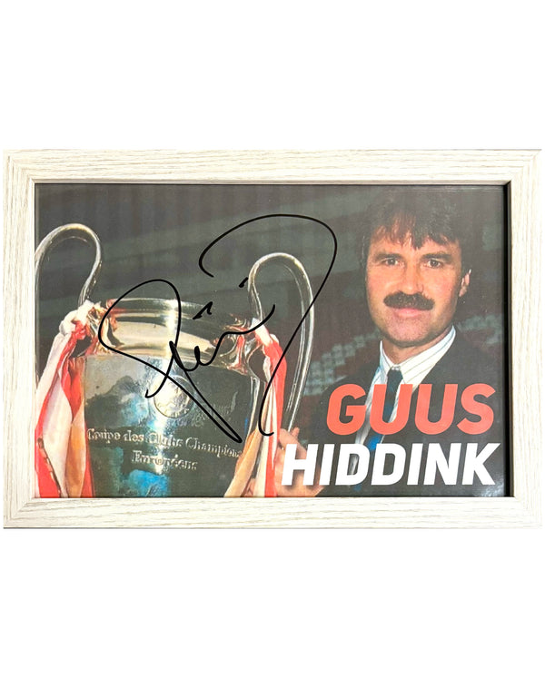 Guus Hiddink - Gesigneerde PSV foto - 30x21