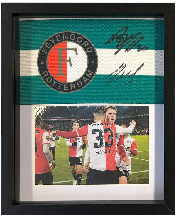 Dávid Hancko & Mats Wieffer - Gesigneerde Feyenoord aanvoerdersband