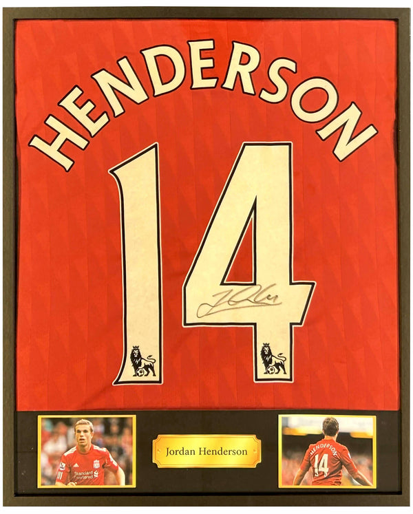 Jordan Henderson - Signiertes Liverpool-Heimtrikot