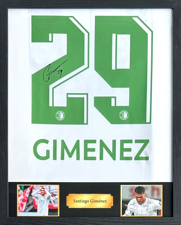 Santiago Giménez - Gesigneerd Feyenoord derde shirt