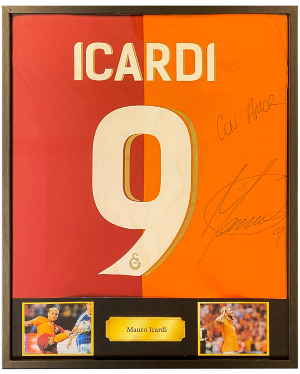 Mauro Icardi - Signed Galatasaray home shirt "Con Amor"