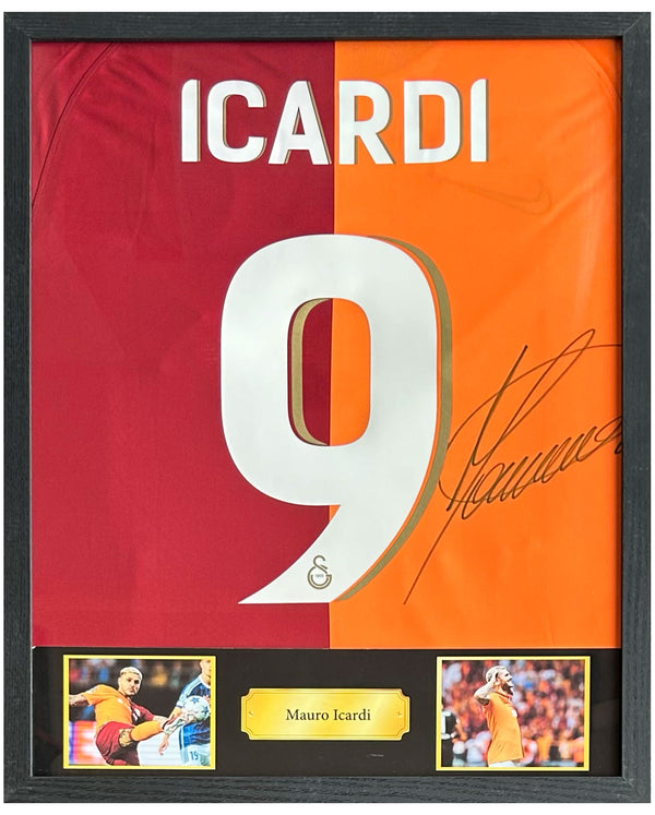 Mauro Icardi - Gesigneerd Galatasaray thuisshirt