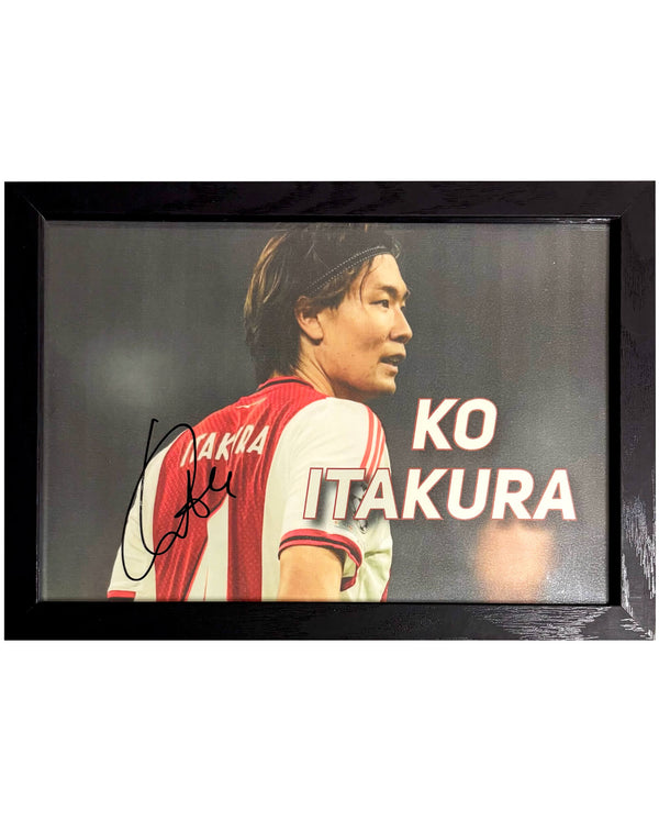 Ko Itakura - Gesigneerde Ajax foto - 30x21