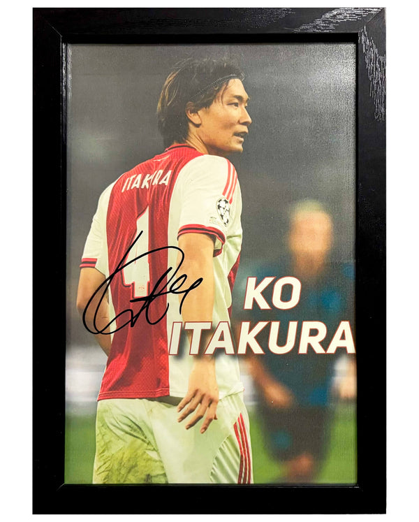 Ko Itakura - Gesigneerde Ajax foto - 21x30
