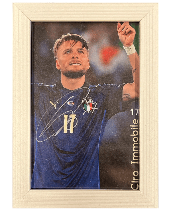 Ciro Immobile - Signiertes Foto - Weiß - 12x17