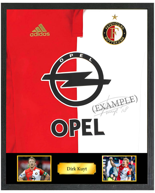 Dirk Kuyt - Gesigneerd Feyenoord thuisshirt 16/17 (voorkant)