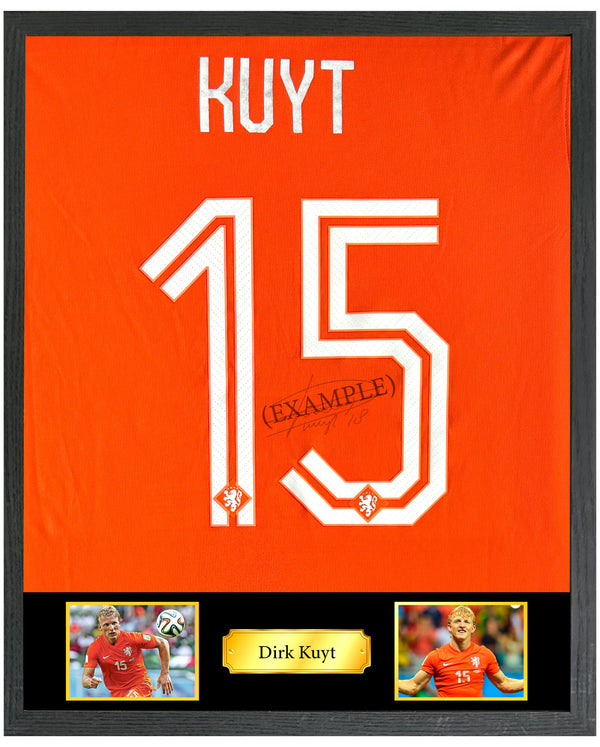 Dirk Kuyt - Gesigneerd Nederland thuisshirt 2014