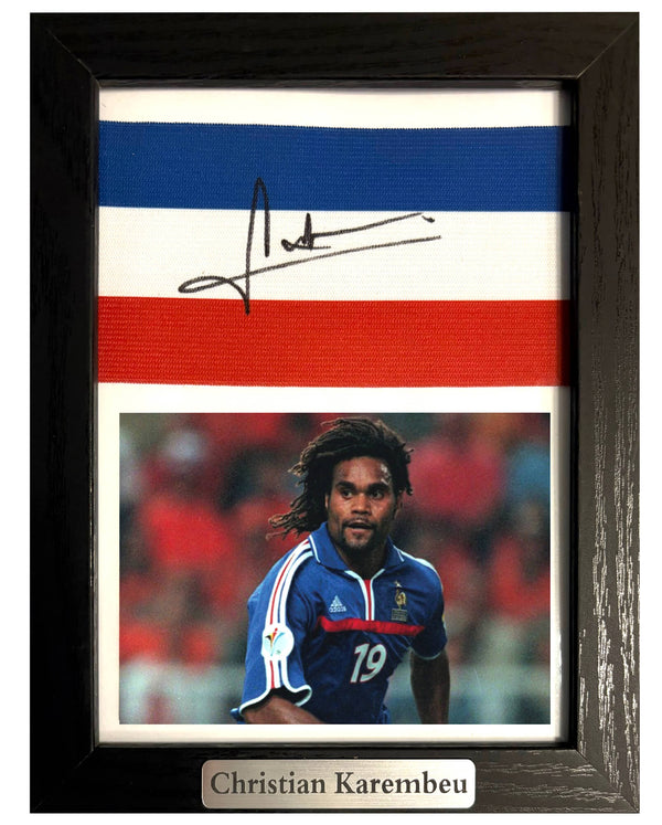 Christian Karembeu - Gesigneerde Frankrijk aanvoerdersband