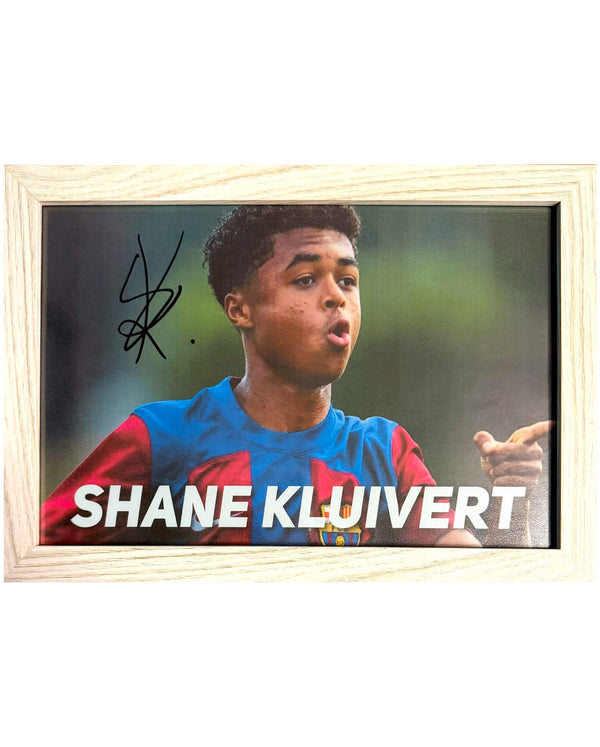 Shane Kluivert - Gesigneerde FC Barcelona foto - 30x21