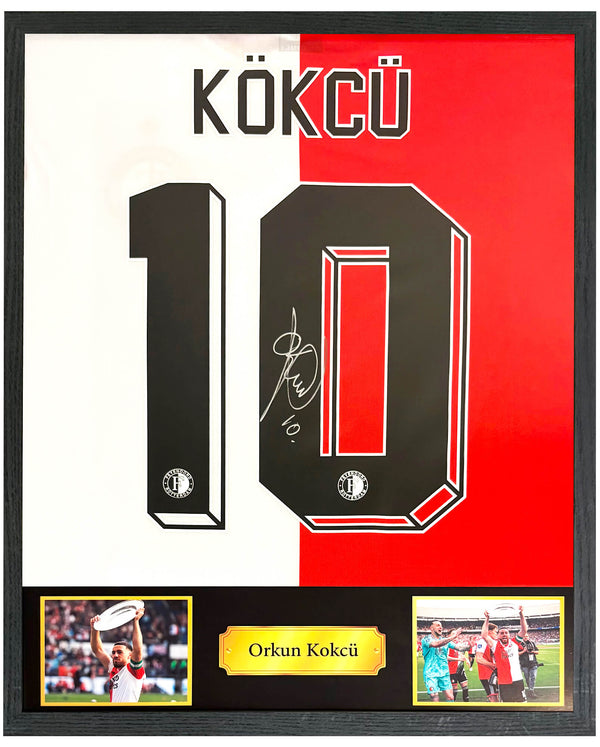 Orkun Kökçü - Gesigneerd Feyenoord thuisshirt 22/23