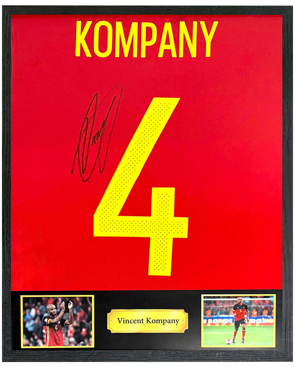 Vincent Kompany - Gesigneerd België thuisshirt 16/17