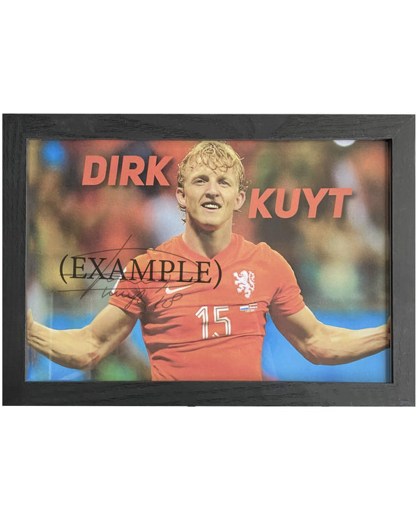 Dirk Kuyt - Gesigneerde Nederland foto - 30x21