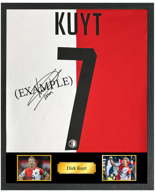 Dirk Kuyt - Gesigneerd Feyenoord thuisshirt 15/16