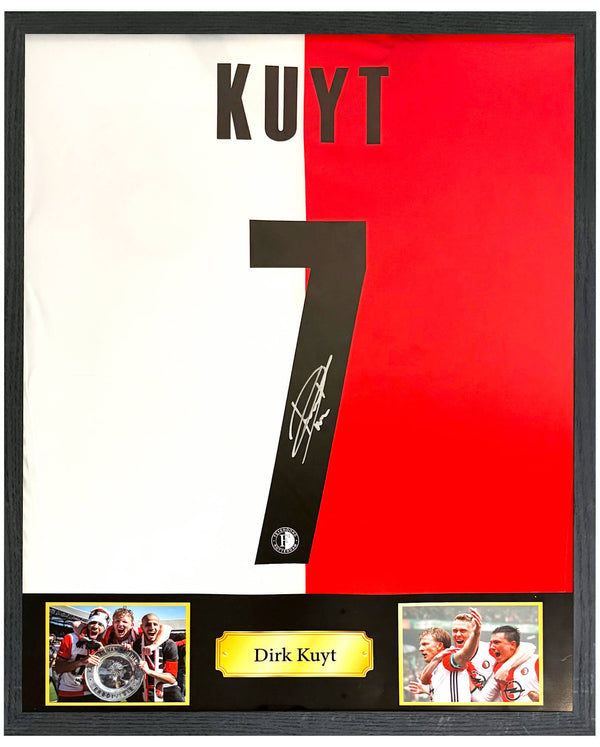 Dirk Kuyt - Gesigneerd Feyenoord thuisshirt 16/17