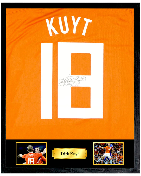 Dirk Kuyt - Gesigneerd Nederland thuisshirt 08/10