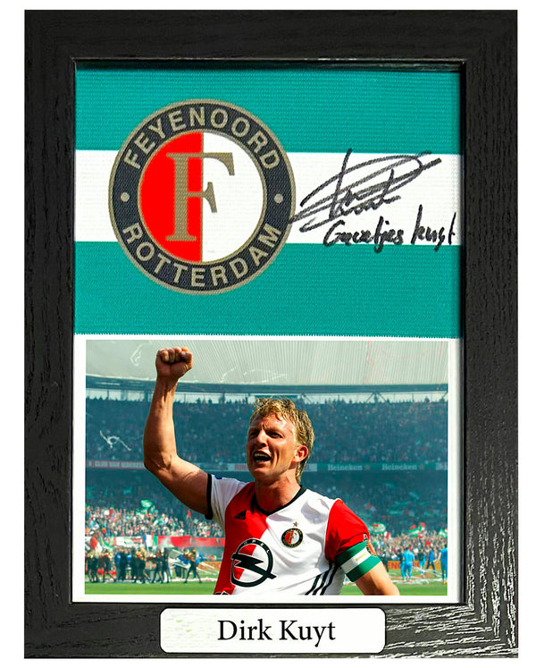 Dirk Kuyt - Gesigneerde Feyenoord aanvoerdersband "Groetjes Kuyt"