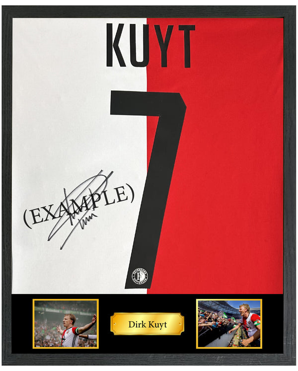 KAMPIOENSJAAR Dirk Kuyt - Gesigneerd Feyenoord thuisshirt 16/17