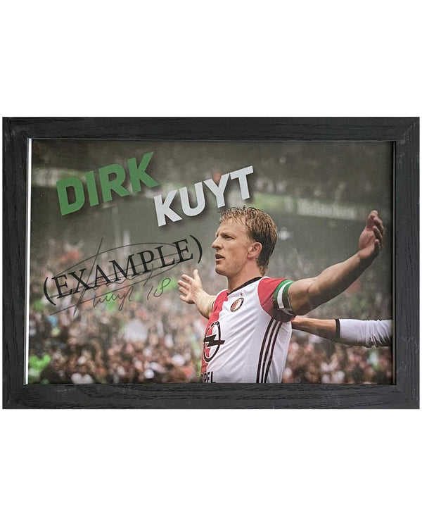 Dirk Kuyt - Gesigneerde Feyenoord foto - 30x21