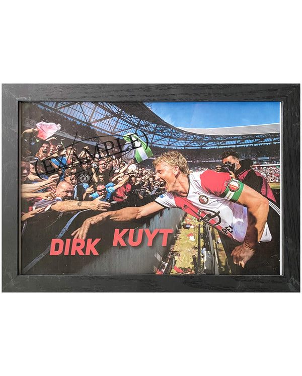 Dirk Kuyt - Signed Feyenoord photo - 30x21