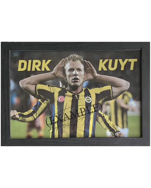 Dirk Kuyt - Gesigneerde Fenerbahçe foto - 30x21