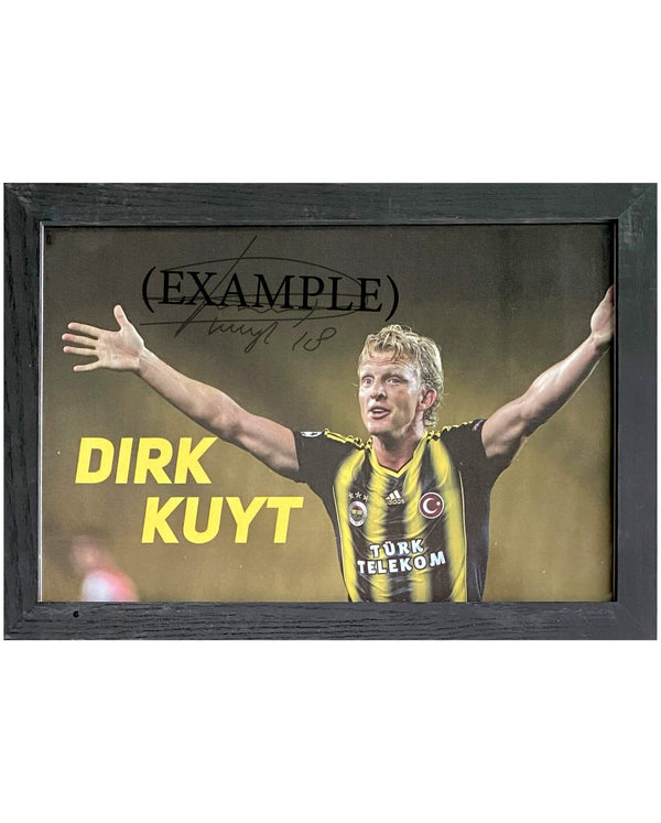 Dirk Kuyt - Gesigneerde Fenerbahçe foto - 30x21