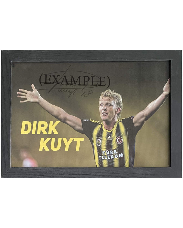 Dirk Kuyt - Gesigneerde Fenerbahçe foto - 30x21