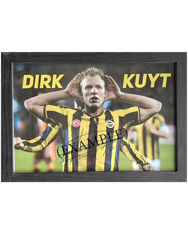 Dirk Kuyt - Gesigneerde Fenerbahçe foto - 30x21