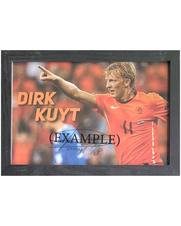 Dirk Kuyt - Gesigneerde Nederland foto - 30x21