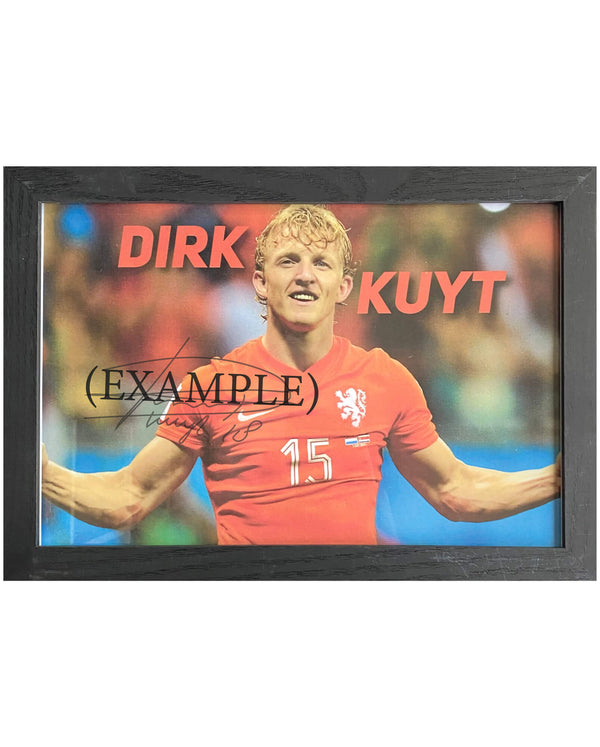 Dirk Kuyt - Gesigneerde Nederland foto - 30x21