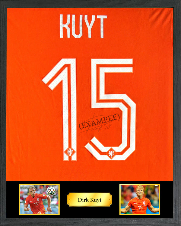 Dirk Kuyt - Gesigneerd Nederland thuisshirt 2014