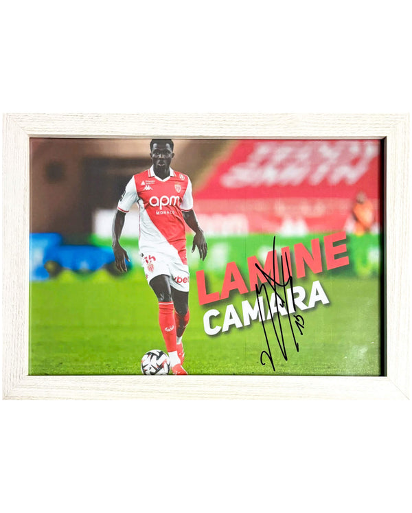 Lamine Camara - Gesigneerde AS Monaco foto - 30x21