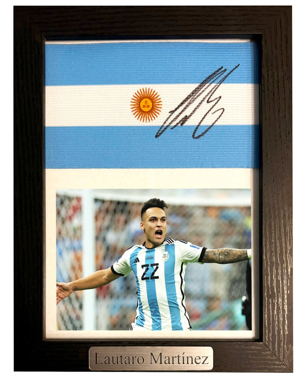 Lautaro Martínez - Gesigneerde Argentinië aanvoerdersband