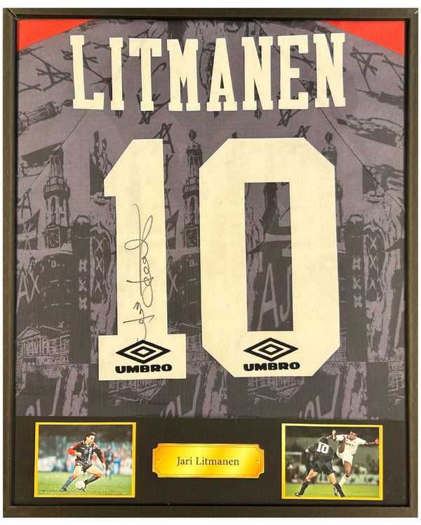 Jari Litmanen - Signed Ajax away shirt 1996/1997