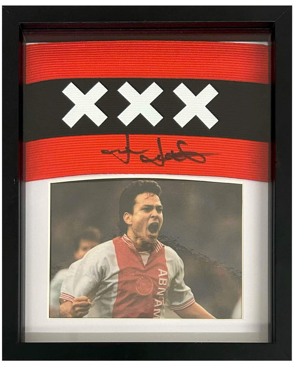 Jari Litmanen - Gesigneerde Ajax aanvoerdersband