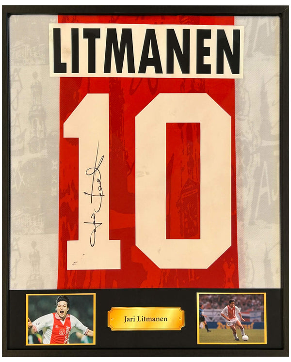 Jari Litmanen - Gesigneerd Ajax thuisshirt 1996/1997