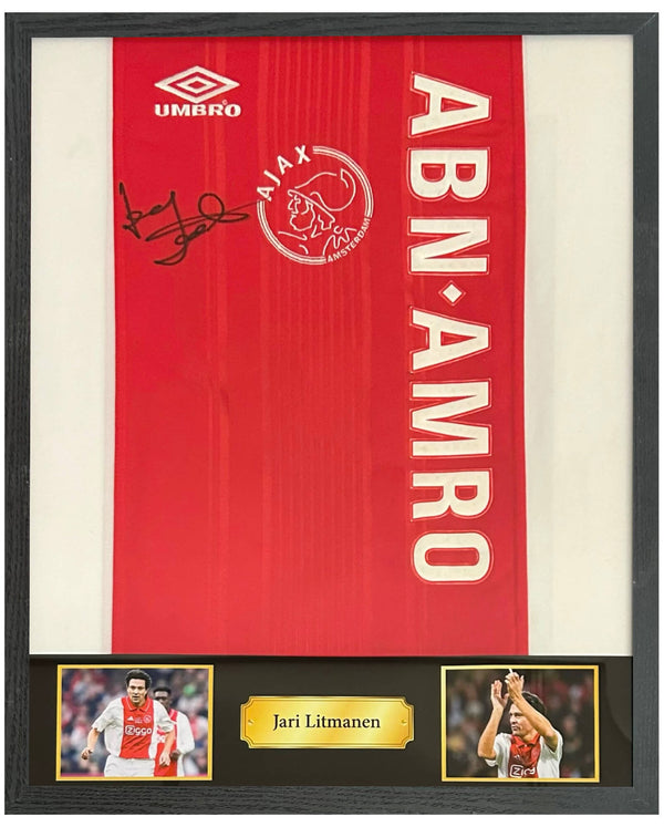 Jari Litmanen - Gesigneerd Ajax thuisshirt 1999/2000