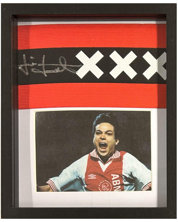 Jari Litmanen - Signierte Ajax-Kapitänsbinde