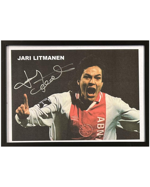 Jari Litmanen - Gesigneerde foto - 30x21