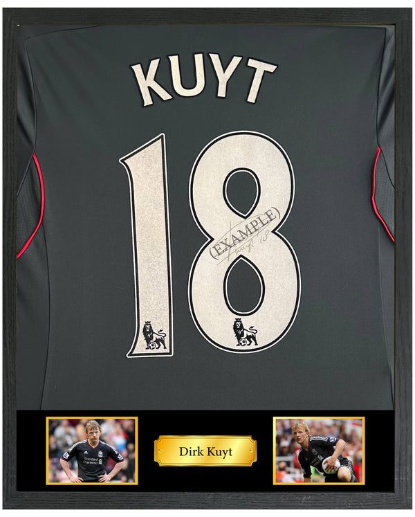 Dirk Kuyt - Gesigneerd Liverpool uitshirt 11/12