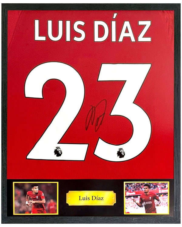 Luis Díaz - Gesigneerd Liverpool thuisshirt 22/23