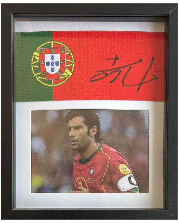 Luís Figo - Signed Portugal captain's armband