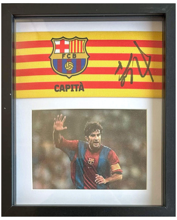 Luís Figo - Gesigneerde FC Barcelona aanvoerdersband